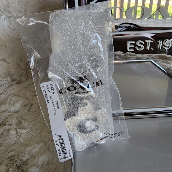 NWT Coach Silver Star Key Fob - Picture 2 of 5